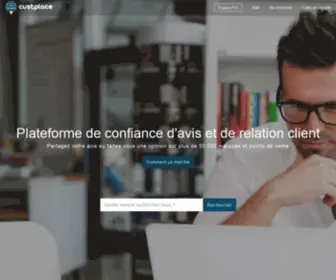 Custplace.com(Plateforme de gestion des avis client) Screenshot