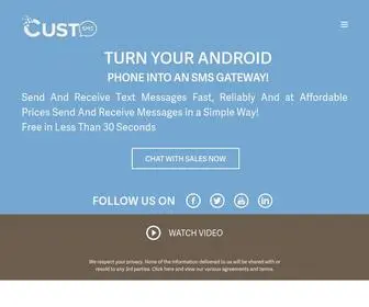 Custsms.com(CUSTSMS) Screenshot