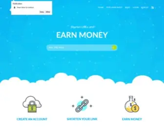 Cut-Link-Earn.co(Earn money) Screenshot