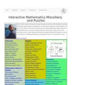 Cut-The-Knot.org(Interactive Mathematics Miscellany and Puzzles) Screenshot