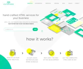 Cut2Code.com(WordPress, Shopify, Front-End Solutions, Professional Support) Screenshot