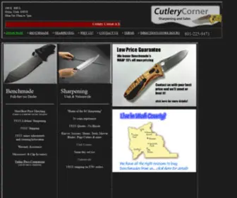 Cutcor.com(Cutlery Corner of Utah Sharpening and Sales) Screenshot