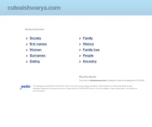 Cuteaishwarya.com( Aishwarya Rai Exposed) Screenshot
