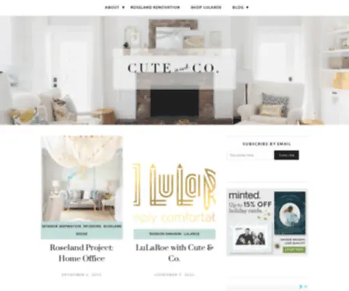 Cuteandcompany.com(A creative blog of anything related to interiors) Screenshot