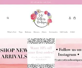 Cutecottonsboutique.com(Cute Cottons Boutique) Screenshot