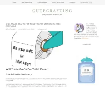 Cutecrafting.com(Free printables & svg cut files) Screenshot