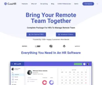 Cutehr.com(Best HR Software For Startups And Small Business) Screenshot
