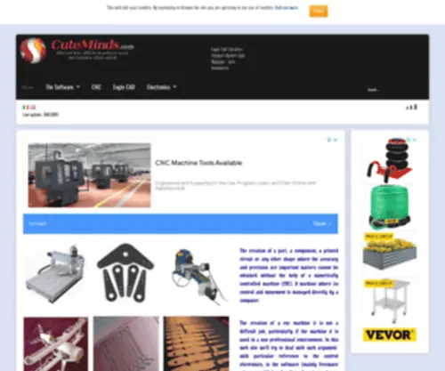 Cuteminds.com(A CNC Machine) Screenshot