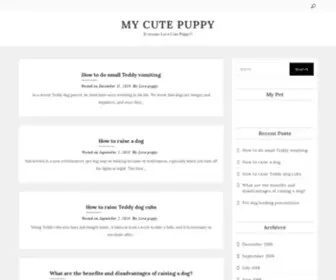 Cutepuppy.info(Cute Puppy Information) Screenshot