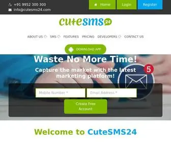 Cutesms24.com(Bulk SMS Gateway) Screenshot