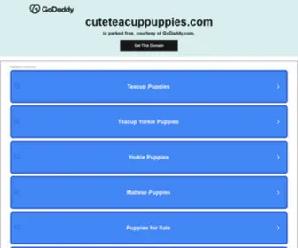 Cuteteacuppuppies.com(Teacup pomeranians) Screenshot