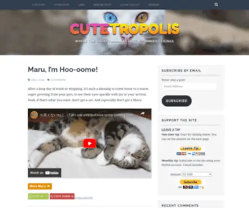 Cutetropolis.com(My Site) Screenshot