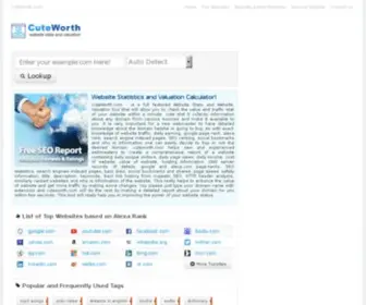 Cuteworth.com(cuteworth) Screenshot