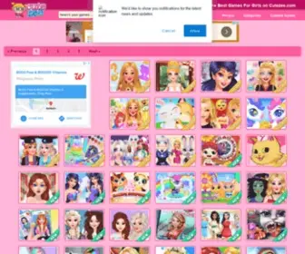 Cutezee.com(Cutezee Games For Girls) Screenshot