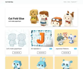 Cutfoldglue.net(Cut Fold Glue) Screenshot