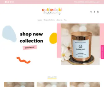 Cutiedoki.com(Handcrafted scented Coconut) Screenshot