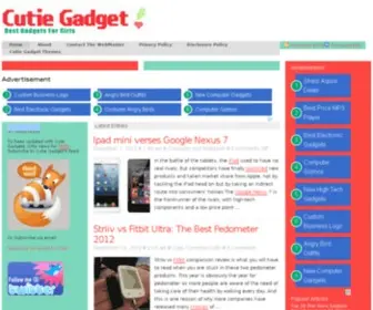 Cutiegadget.com(Cute Gadgets) Screenshot