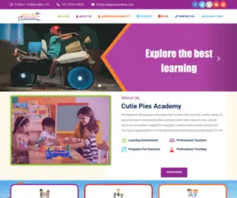 Cutiepiesacademy.com(No.1 best Pre school for kids in Bangalore) Screenshot