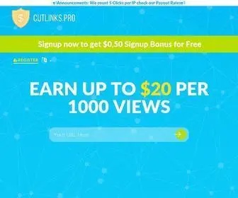 Cutlinks.pro(cutlinks) Screenshot