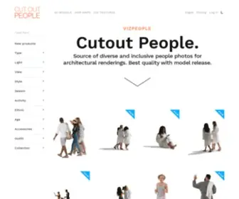 Cutoutpeople.com(Cut out people) Screenshot