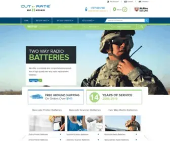 Cutratebatteries.com(Radio Batteries) Screenshot