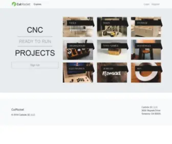 Cutrocket.com(CutRocket by Carbide 3D) Screenshot