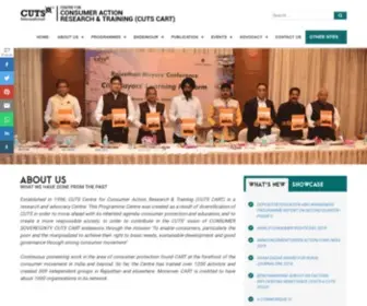 Cuts-Cart.org(CUTS Centre for Consumer Action Research and Training (CART)) Screenshot