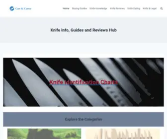 Cutsandcarves.com(Cuts & Carves exposes you to a world of knives like you have never known them before) Screenshot