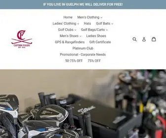 Cuttengolfshop.com(The Golf Shop at Cutten Fields) Screenshot