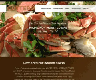 Cuttersbayhouse.com(Cutters Crabhouse) Screenshot