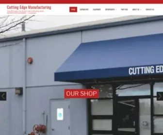 Cuttingedge-MFG.com(Cutting Edge Manufacturing) Screenshot