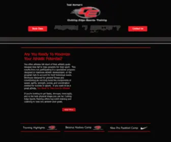 Cuttingedgeathletics.com(Speed Strength Agility Orange County Cutting Edge Sports Training) Screenshot