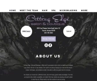 Cuttingedgeaz.com(Cutting Edge Salon and Boutique) Screenshot