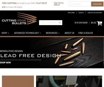 Cuttingedgebullets.com(Solid Copper Brass Lead Free Bullets) Screenshot