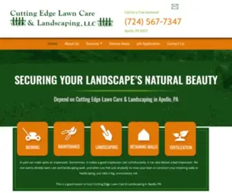 Cuttingedgelawnlandscaping.com(Apollo, PA) Screenshot