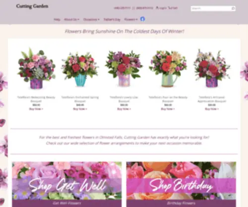 Cuttinggardenflorist.com(Olmsted Falls Florist) Screenshot
