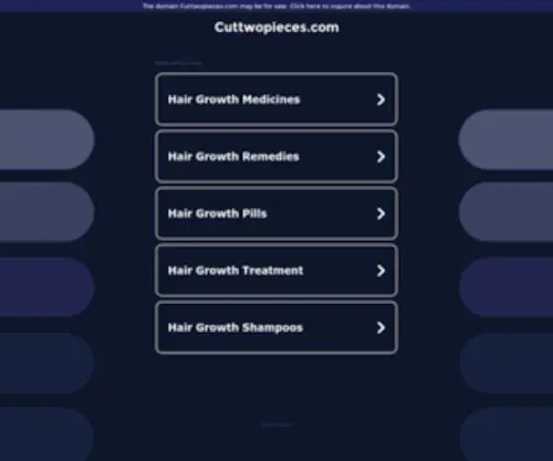 Cuttwopieces.com(Cut Two Pieces) Screenshot
