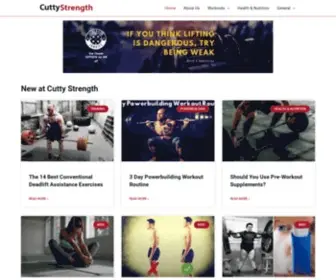 Cuttystrength.com(Cutty Strength) Screenshot