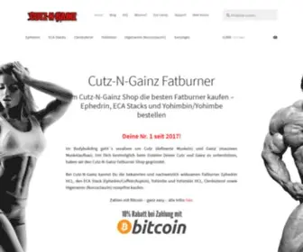 Cutz-N-Gainz.com(Ephedrin, ECA Stack, Yohimbin kaufen/bestellen) Screenshot