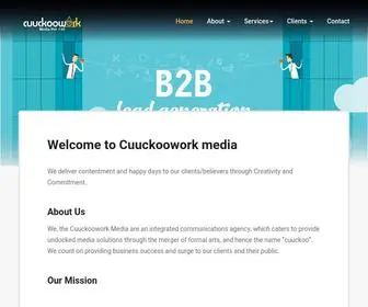 Cuuckoowork.com(Cuuckoowork media) Screenshot