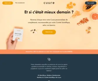 Cuure.co(Compléments 100% personnalisés selon vos besoins) Screenshot