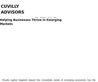 Cuvillyadvisors.com(Cuvilly advisors) Screenshot