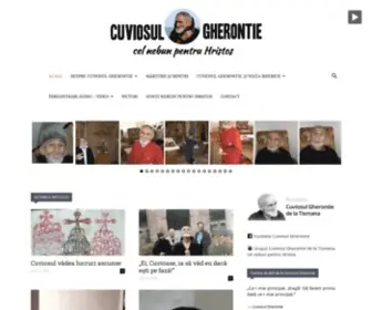 Cuviosulgherontie.com(Cuviosul Gherontie cel nebun pentru Hristos) Screenshot