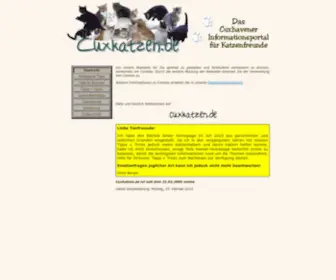 CuxKatzen.de(Das) Screenshot