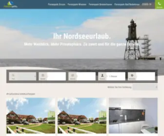 Cuxlandparks.de(Urlaub an der Nordsee) Screenshot