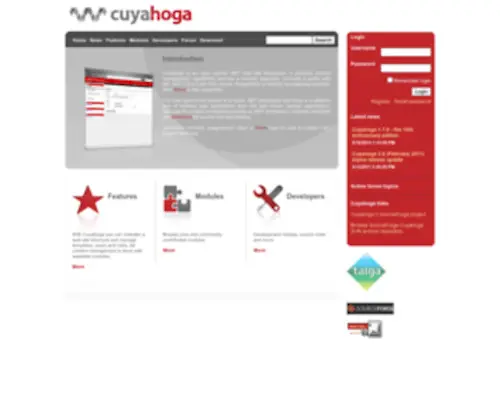 Cuyahoga-Project.org(Cuyahoga) Screenshot