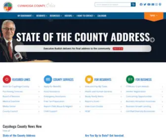 Cuyahogacounty.us(The Official Government Website of Cuyahoga County) Screenshot