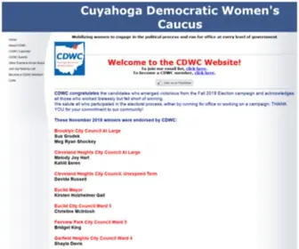 Cuyahogadwc.org(Cuyahoga Democratic Women's Caucus) Screenshot