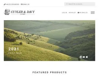 Cuyleranddavy.com(Browse our website for quality and luxury products made in the United Kingdom. Cuyler and Davy) Screenshot