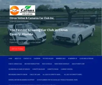 CV-CCC.org(Corvette & Camaro Car Club of Citrus County) Screenshot